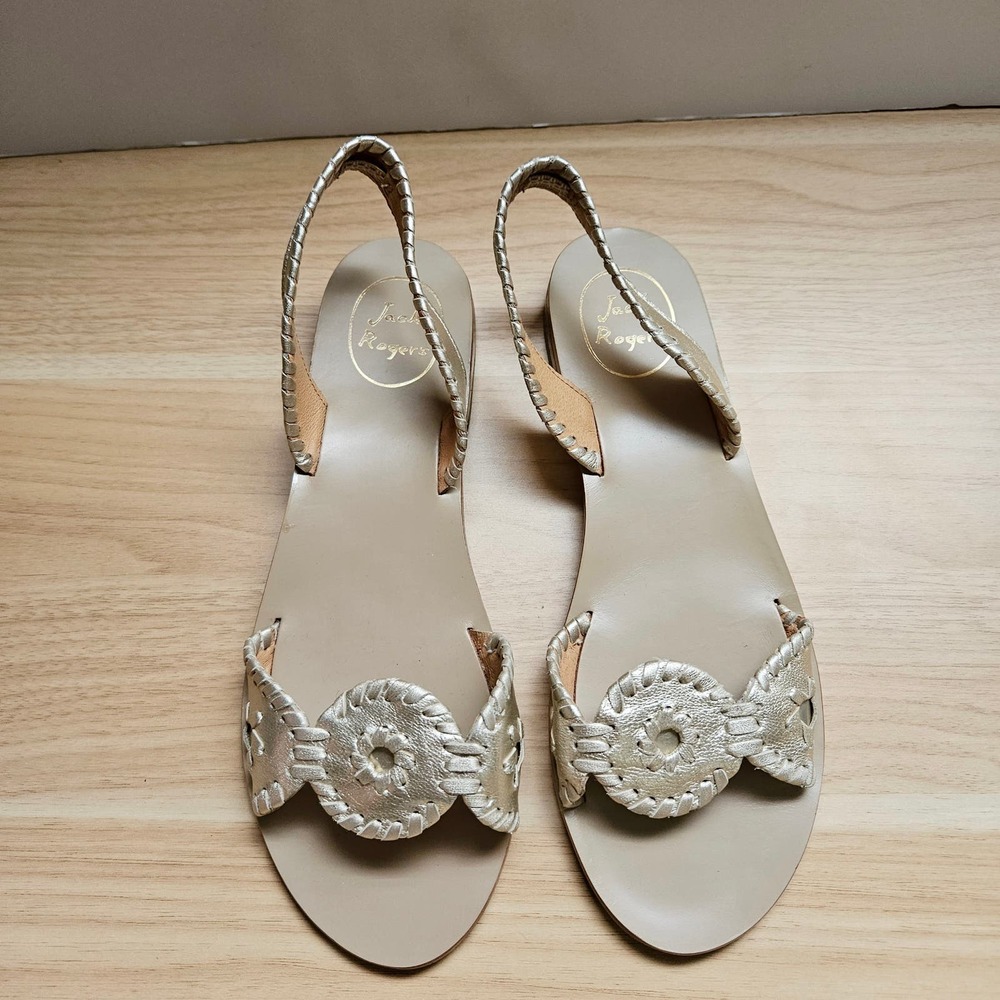 Jack Roger's Gold Tribal Boho  Sandals size 7.5